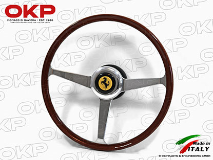 Wooden steering wheel with hub 400mm Ferrari 365