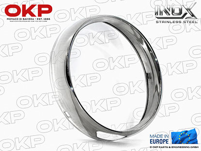 Anello cromato esterno faro GTV Bertone INOX