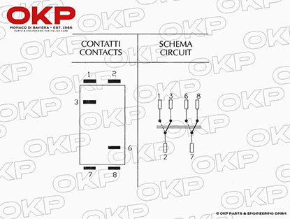 Lichtschalter für Beleucht. u. Klappen Scheinw. Maserati