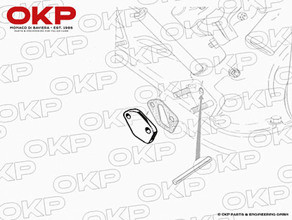 Cover for fuel pumps modification to electric pump