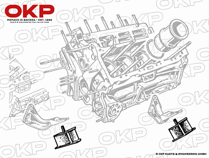 Satz (2) Motoraufhängungen Montreal