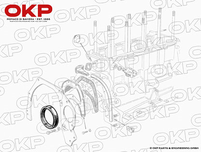 Simm. KW hinten ab Bj. 86 original (105-84-12) Corteco