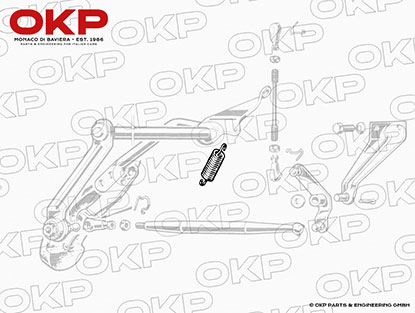 Molla per tirante acceleratore 105 / 115