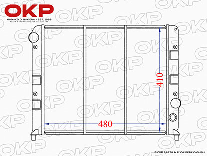 Kühler Neuteil Alfa 75 2.0 TS / 2.5 - 3.0 V6 + 164 2.0 TS