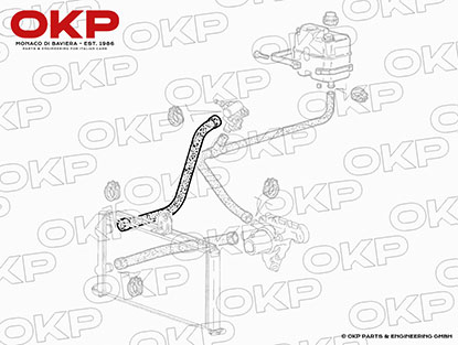 Kühlerschlauch oben IE 89-93 (Thermostat-Kühler)