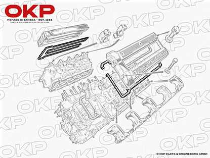 Set reinforced valve cover gaskets Montreal right / left