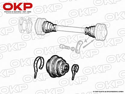 Manschette Antriebswelle innen / aussen GTV6 + 75 V6