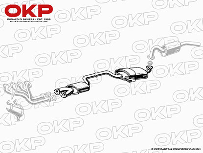Schalldämpfer vorne + mitte 1300 - 1600 GTA