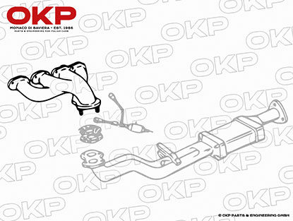 Exhaust manifold Spider 1986 - 89 EU / 1978 - 89 US