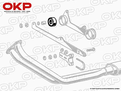 Buchse Auspuffhalter 750 / 101 / 1900 / 2000 / 2600