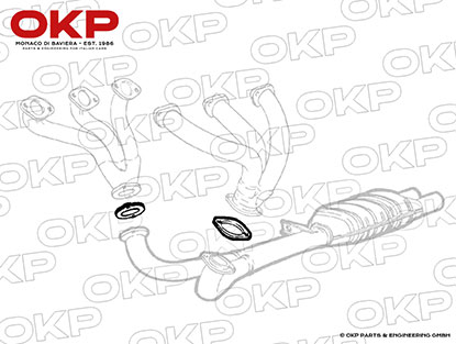 Hosenrohrdichtung 164 3,0 V6 / Spider 3,0 V6 / SZ / RZ