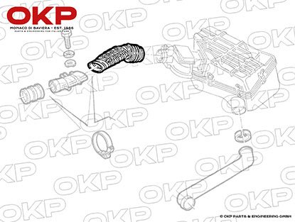 Ansaugschlauch  Alfa 75 1,6 - 1,8 IE + Alfa 90IE