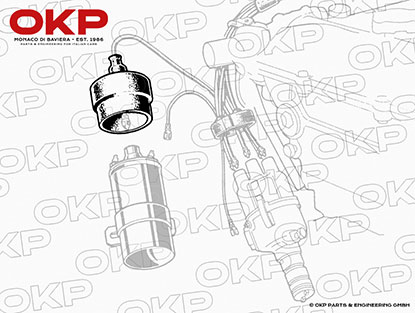 HT lead ignition coil rubber cap 105 / 115 + A + GL + 75