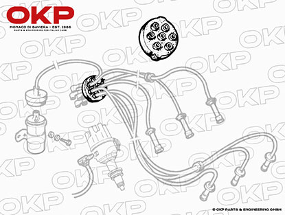 Gummikappe Verteiler Zündkabel (7-Loch) V6