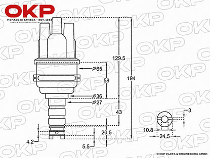 Zündverteiler Bluetooth programmierbar 105 / 116 Unterdr.