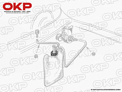 Deckel Spritzwasserbeutel V.D.O 750 / 101 / 2000 / 2600