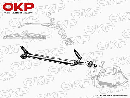 Scheibenwischergestänge Rundheck Spider 1966 - 1970
