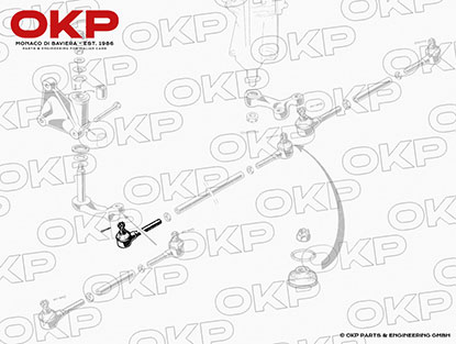 Inner tie rod end (left hand thread) 105 / 101 Lemförder