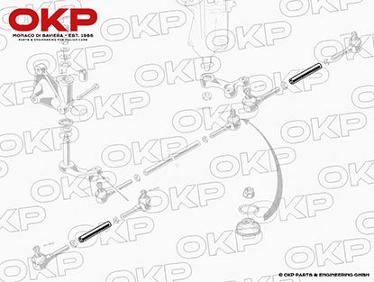 Tie rod outer left or right 105 - models