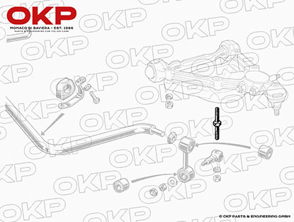 Bullone stabilizzatrice piattello molla ant. 105 / 115 68 - 85