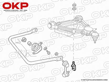 Halter für Stabilisator am Federteller Spider ab Bj. 86 - 93