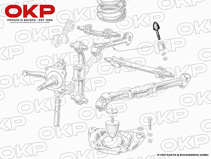 Front bump stop small 1900 / 2000 / 2600