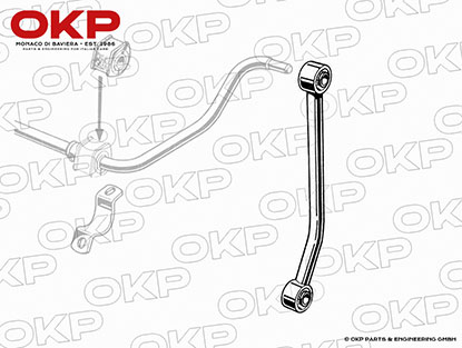 Stabiknochen hinten mit Buchsen 1300 - 2000 Nord