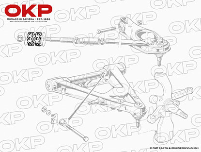 Set (2) Front strut joints A + GTV 6 + GL + 75 Superpro