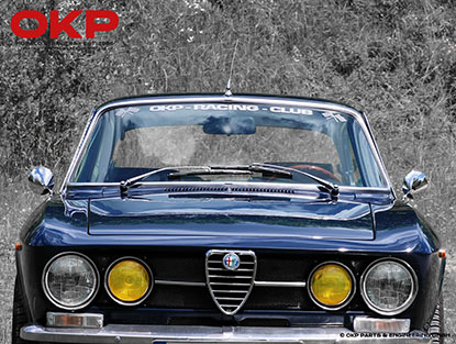 Inner headlight H1 GTV Bertone / Giulia Super right yellow