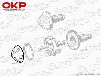 Blinkerglas vorne 101 Sprint weiß