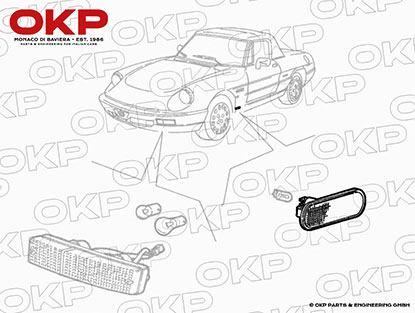 Seitenblinker Alfa 75 + 33 + Spider ab Bj. 90