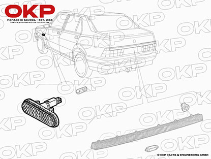 Seitenblinker Alfa 75 + 33 + Spider ab Bj. 90