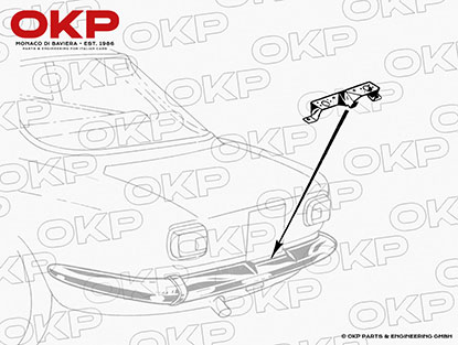 Halter Kennzeichenleuchten GT / GTV  Bertone / GTA