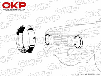 Outer headlamp chrome ring GTV Bertone / Aftermarket