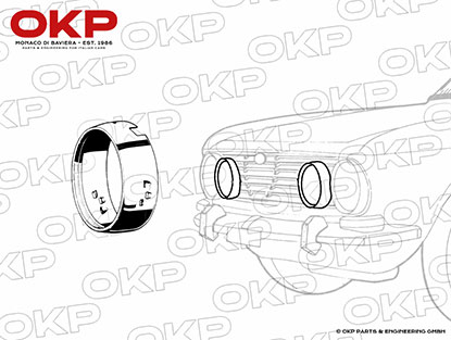 Chromring Scheinwerfer innen 1300 - 2000 GTV Bertone