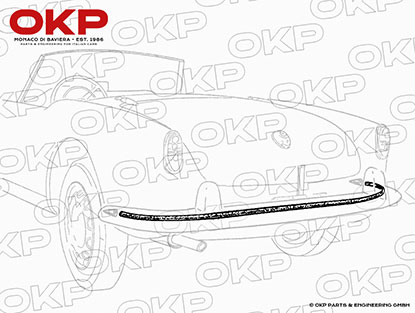Gummiprofil unter Stoßstange 750 / 101 Spider