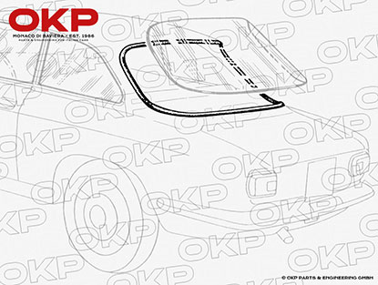 Heckscheibendichtung 1300 - 2000 GT Bertone