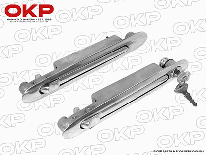 Set (2) outer door handles alu Alfa Romeo 1900 Zagato