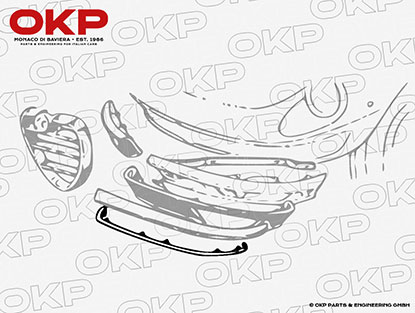 Copertura inferiore per paraurto ant. DX Spider 70-82