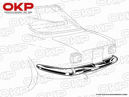 Stoßstange hinten 1300 - 1750 Bertone GT 1. Serie