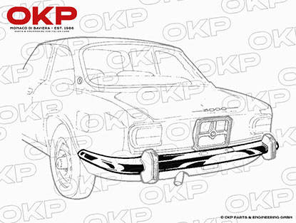 Stoßstange hinten 1300 - 2000 Bertone GT 2. Serie