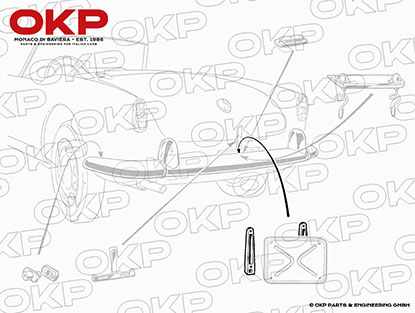 Satz Kennzeichenhalter hinten 750 / 101 Spider