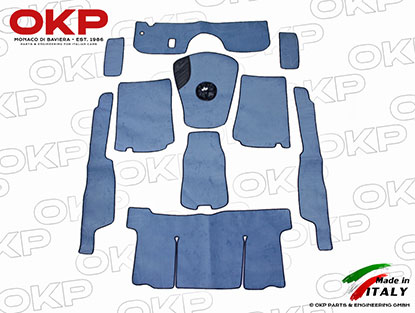 Serie tappeti velluto blu chiaro 750 / 101 Giulietta Spider