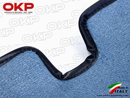 Serie tappeti velluto blu chiaro 750 / 101 Giulietta Spider