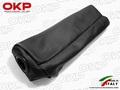 Hand brake cover leather black 105 / 115