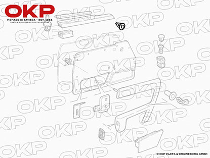 Stopfen Türverkleidung Spider 90 - 93 + Alfa 33