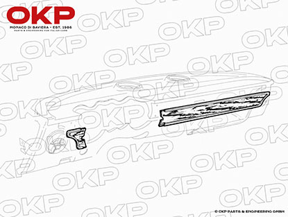 Holzverkleidung Armaturenbrett 2000 GTV Bertone