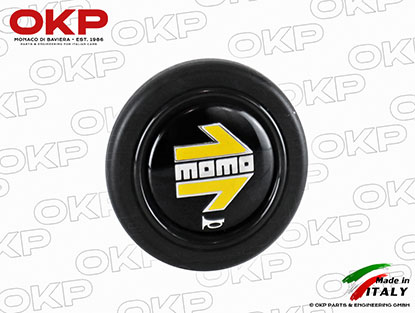 MOMO horn button  Prototipo black / yellow