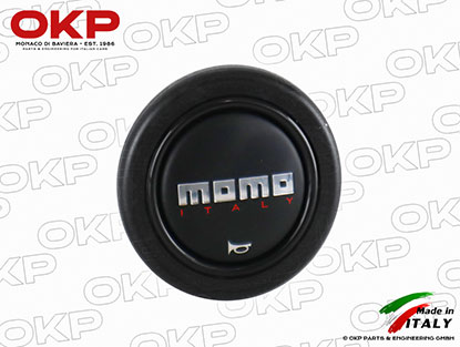 MOMO Hupenknopf Logo schwarz