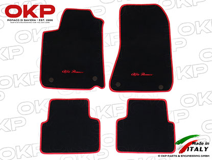 Set floor mats black Velours 159 2009-2011